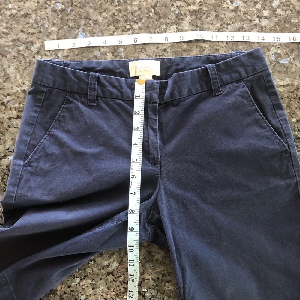 J CREW Factory Navy Blue Bermuda 9.5” Cotton Shorts - Picture 6 of 7